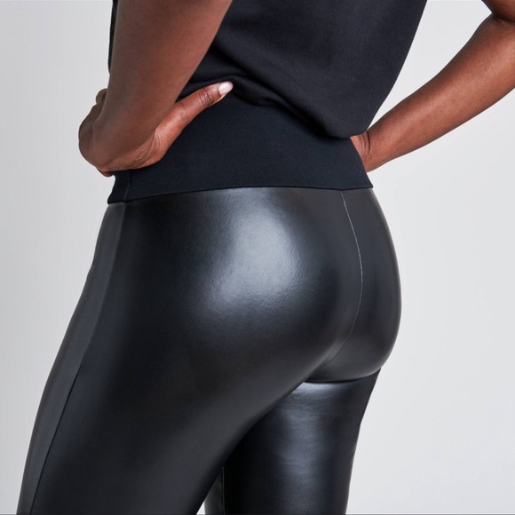 NWOT assets by spanx faux leather leggings size small - Picture 4 of 10